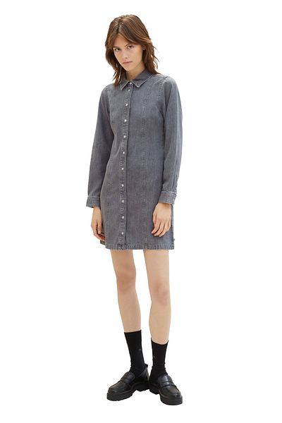 Tom Tailor Denim Dámské / dívčí šaty z středně šedé džínoviny