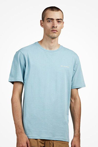 Columbia Μπλουζάκι Ανδρικό Πέτρινο Μπλε, CSC