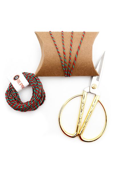 reprodesign Red Green Two-Color Gift Packing String (New Year's Gift Packing String) 10 meters