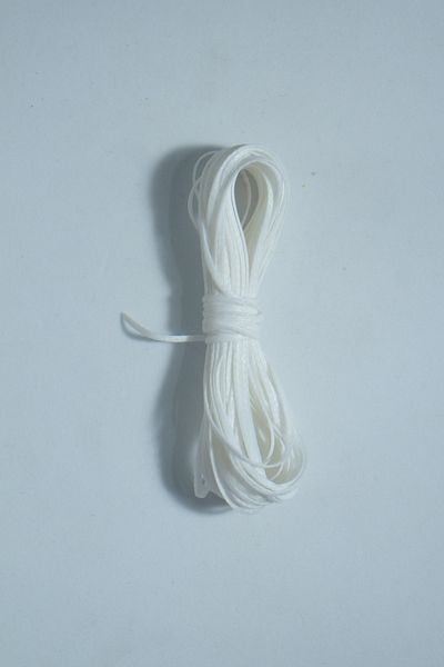 Eskişehir hobi sanat White Color 10 Meters 1.7 Mm Thick Waxed Thread Saddler Leather Sewing Thread, Necklace Jewelry Design Bracelet Thread