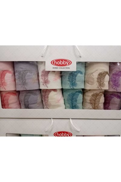 Hobby Marıbella Laura 12 Piece Towel Set