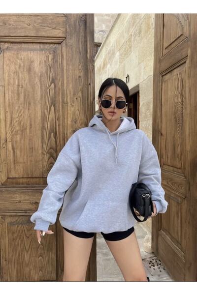 AZC LUNAVISITA للجنسين سويت شيرت رمادي منتج الموسم الجديد