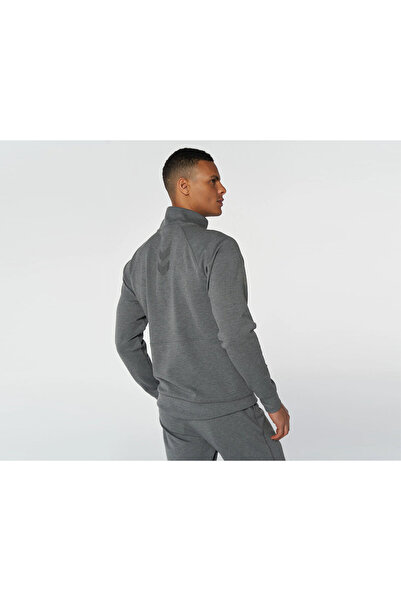 hummel 921678-2006 Hummel Hmlevon Zıp Jacket Erkek Ceket GREY MELANGE