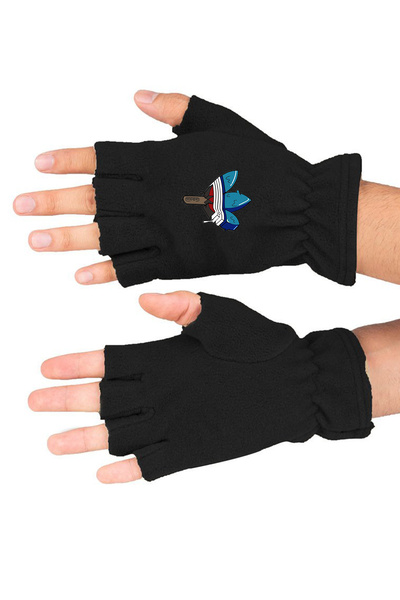 Leng Butik Mănuși de iarnă din lână polară cu imprimeu înghețată Bll3584