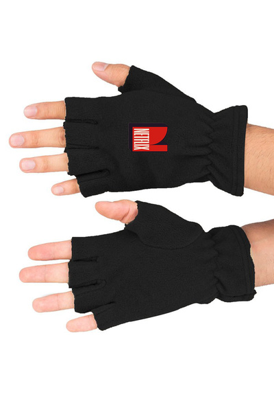 Leng Butik Mănuși decupate din lână de iarnă Netflix