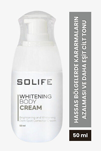 SOLIFE Whitening Body Cream Beyazlatıcı Vücut Kremi 50 ml