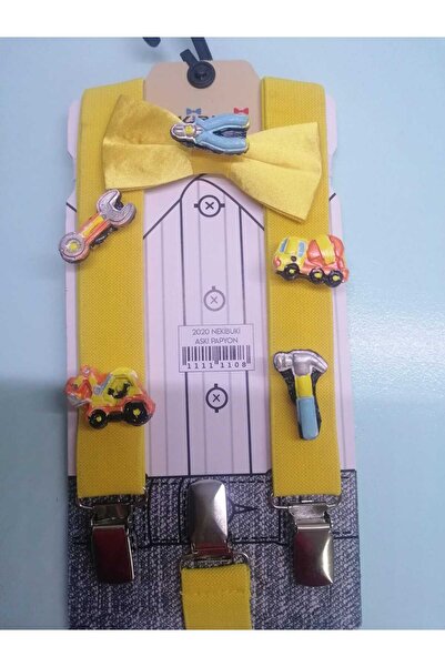 GELABLA Iş makinesi ve aletler konsepti askı papyon set