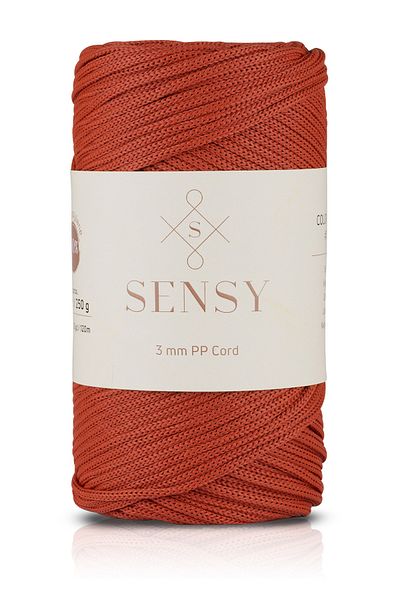 SENSY Ață de macrame din poliester - 3 mm 250 grame, 120 de metri ață de încărcare și ață de sac