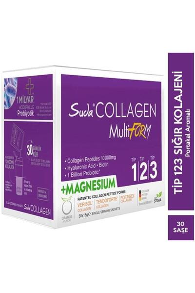 Suda Collagen Multiform Portakallı Magnesium 30 Saşe 15 gr