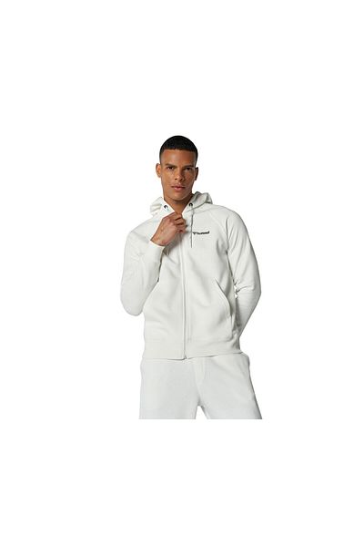 hummel Ανδρικό casual μπουφάν Hmlwesley Zip Hoodie 921739 -9003 Κρέμα