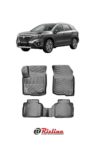 Rizline Suzuki S-Cross 2021-2023 Siyah 3D Havuzlu Paspas