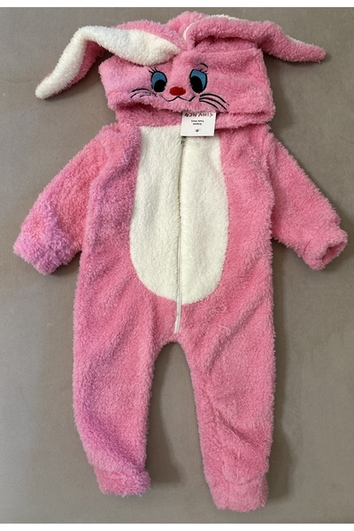 SANTRALBEBE Unisex Peluş Tulum