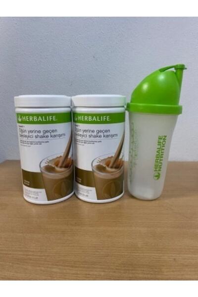 Herbalife Besleyici Shake Çikolata Aromalı 2adet Karıştı Shaker