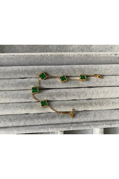 Reederjewelry Kadın 4 Yapraklı Gold Renk . Model Altın Kaplama Paslanmaz Çeli...
