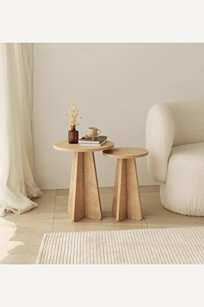 nysamo 2 Li Zigon Sehpa Orta Sehpa Masa Salon Sehpası