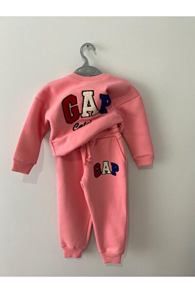 Asel Süzene Embroidered 3 Thread Rosy Pink Tracksuit Set