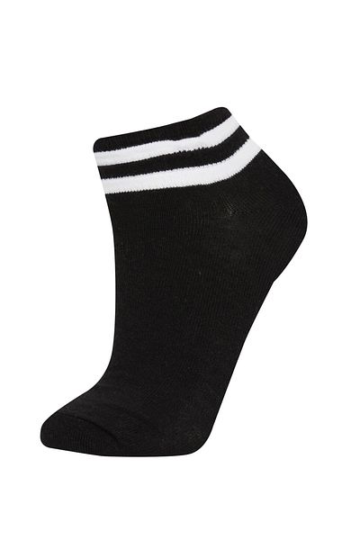 DeFacto Women's 3-Piece Cotton Booties Socks A5934Axns