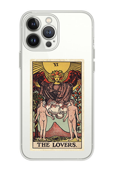 shoptocase Iphone 15 Pro Max Uyumlu The Lovers Tarot Tasarımlı Premium Şeffaf...