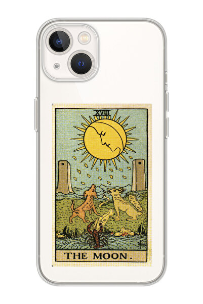 shoptocase Iphone 15 Uyumlu The Moon Tarot Tasarımlı Premium Şeffaf Telefon K...