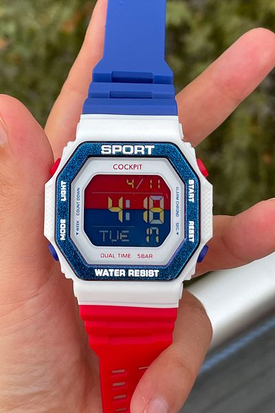 Cockpit DIGITAL MEN'S WATCH 5 ATM WATERPROOF