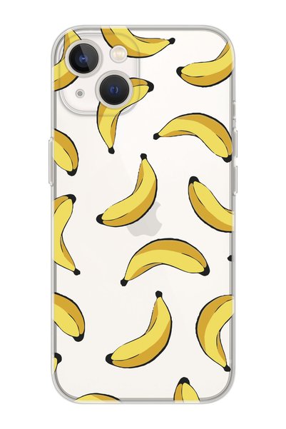 shoptocase حافظة هاتف شفافة ممتازة متوافقة مع هاتف Iphone 15 PLUS بتصميم الموز