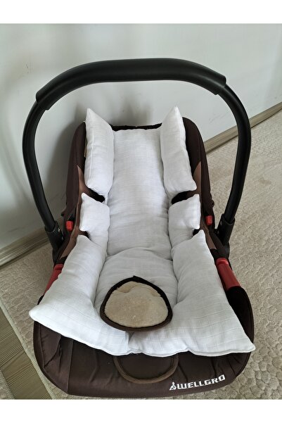 eyma home وسادة عربة الأطفال من الموسلين