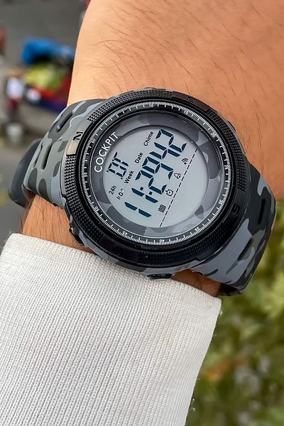 Cockpit DIGITAL MEN'S WATCH 5 ATM WATERPROOF