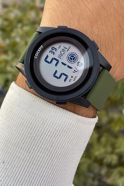 Cockpit DIGITAL MEN'S WATCH 5 ATM WATERPROOF
