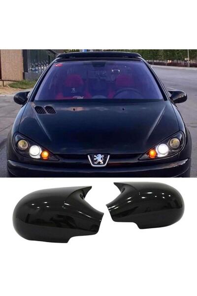 Carmind Peugeot 206 Batman Yarasa Ayna Kapağı Piano Black 1998-2012