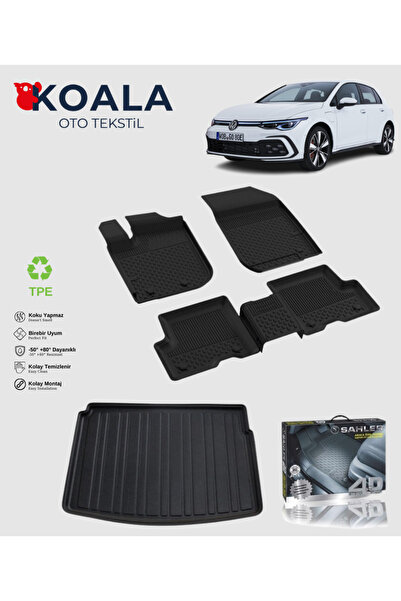 KoalaOtoTekstil Volkswagen Golf 8 Manuel (ALT BAGAJ) (2021 VE SONRASI) Uyumlu...
