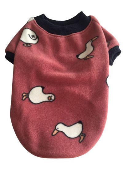 Puggy Cat And Dog Clothes With Fleece