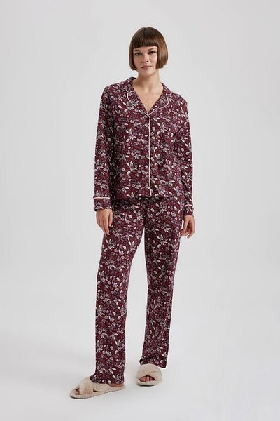 DeFacto Fall in Love Regular Fit Patterned Pajama Bottoms