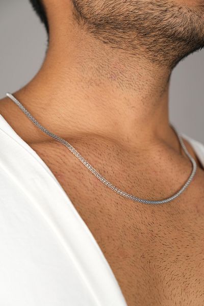 Jack Ferrero Men's Steel Necklace Guaranteed Not to Discolor