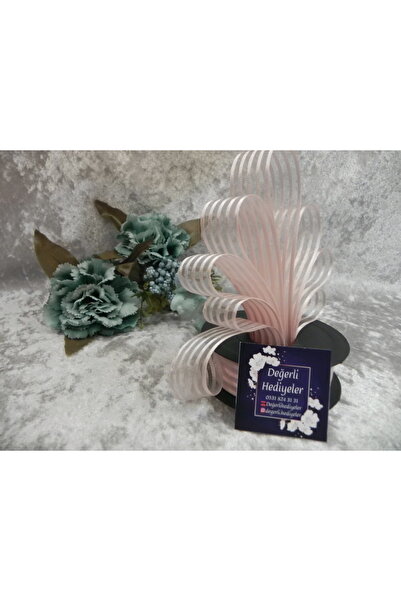 GÜLSEMALİ 2,5 CM ΚΟΡΔΕΛΑ ΣΙΦΩΝΙΚΟ ΡΟΖ ΚΟΡΔΕΛΑ 20 ΜΤ.