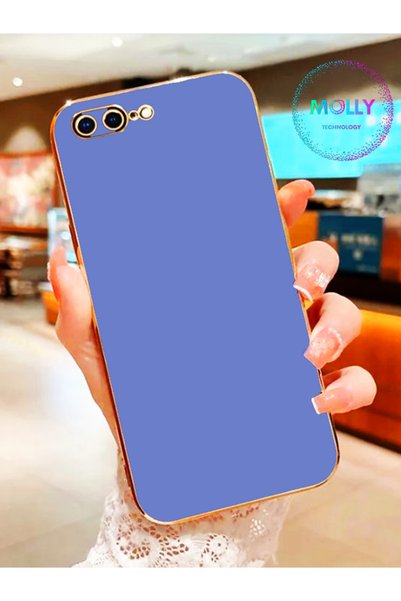 Molly Technology Petrol Blue Edges Luxury Silicone Case for iPhone 8 Plus wit...