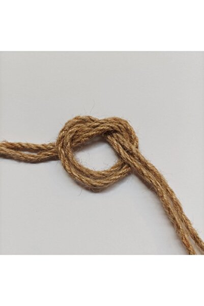 ÇUVAL SEPETİ 3mm Jüt Halat 20 Metre Kendir Ip Dekoratif Hasır Ip