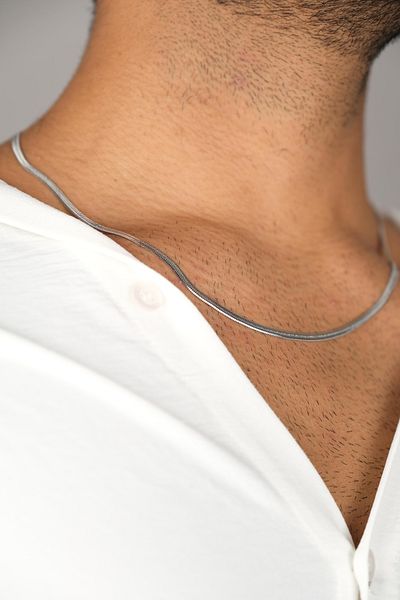 Jack Ferrero Men's Steel Necklace Guaranteed Not to Discolor