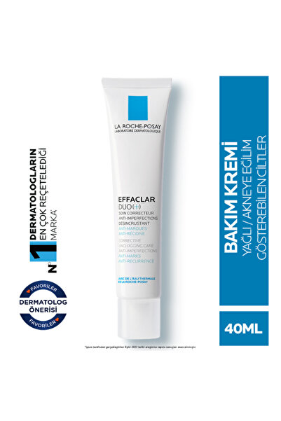La Roche Posay - Yağlı Ciltler İçin Bakım Kremi 40ml - Effaclar Duo+