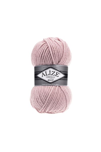 Alize Superlana Maxi 25% μαλλί - 75% ακρυλικό / 100 gr - 161 σκόνη για πλέξιμο 100 M Weft Beanie