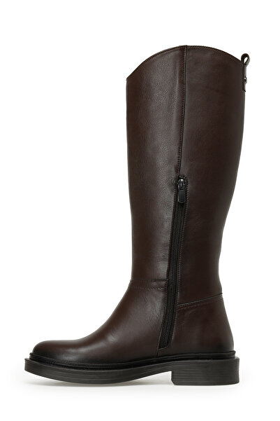 Nine West Γυναικείες Flat Μπότες TOYYA 3PR Καφέ