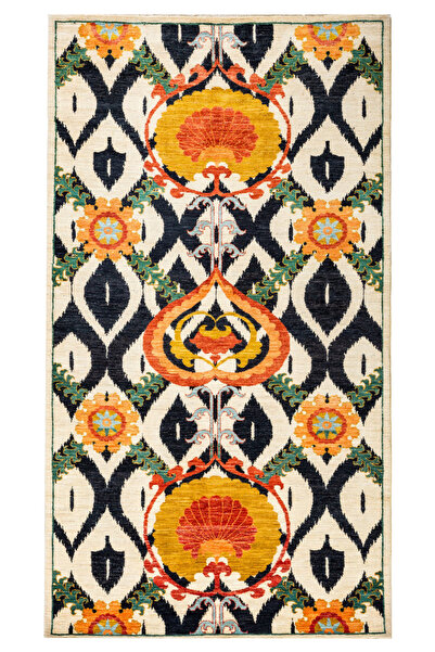 Rugs Modern Halı Suzani Ikat Pattern Ethnic Multicolor Patterned Decorative C...