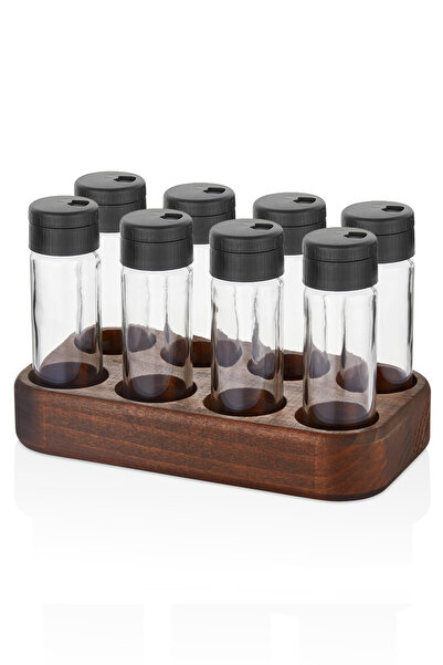 JOY KİTCHEN Linda 8-Piece Wenge Salt and Pepper Shakers Set