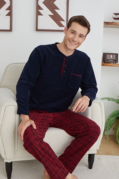 KLY Σετ πιτζάμες Midi Collar Fleece