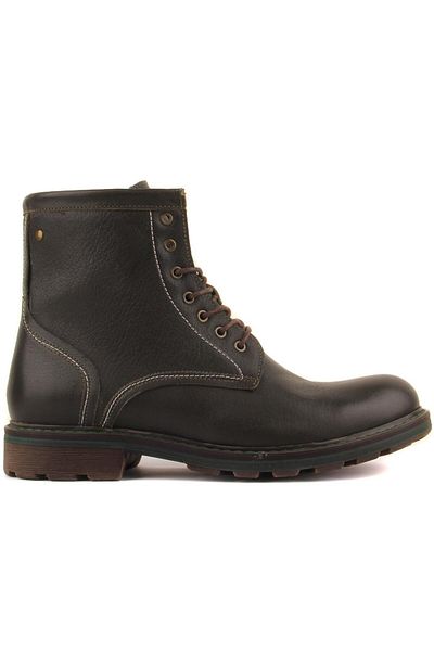 SailLakers - Green Leather Zippered Men's Boots