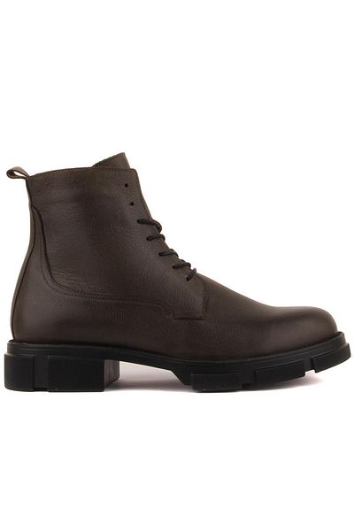 SailLakers - Khaki Leather Zippered Men's Boots