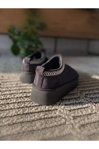 TRODONS SÜET İÇİ KÜRKLÜ DÜZ VE YÜKSEK TABAN SABO TERLİK