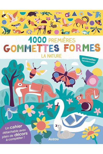 Auzou 1000 gommettes formenLa nature