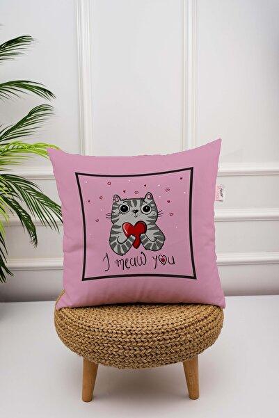 menesahome Husă de pernă, Pernă cu model, Pernă de pisică, Husă de pernă, Per...