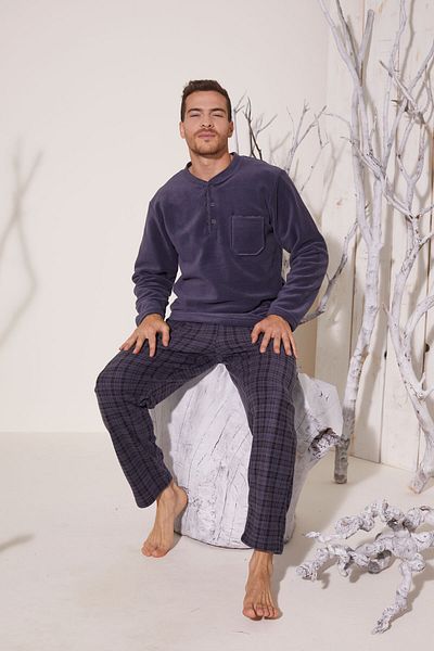 KLY Σετ πιτζάμες Midi Collar Fleece