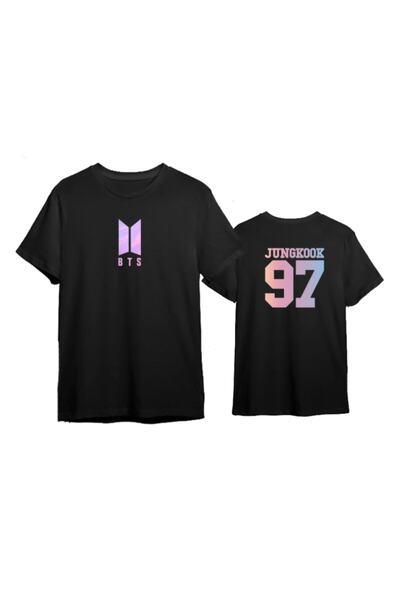 CONSTRAİN Bts Jungkook 97 Unisex Μαύρο T-shirt